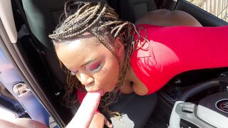 Ebony BBW Pleasing Her White Master