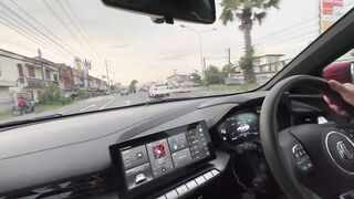 Jerking His Cock While He Drives To Work