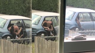 Caught Horny Couple Fucking In Public