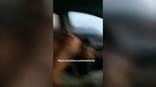 Ghetto Ebony Slut Sucking Black Cock In The Car