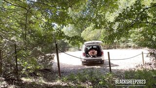 Riding In The Middle Of The Hiking Path