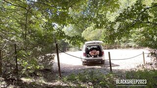Riding In The Middle Of The Hiking Path