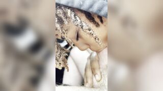 Black Girl Loves This White Cock