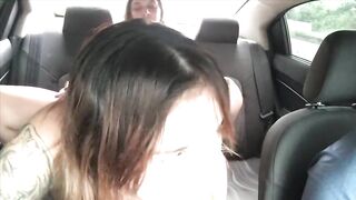 Lesbian Strapon Sex In Public Has Babe Making The Ahegao Face