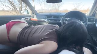 Made This Whore Suck My Cock For Taking Her To The Store